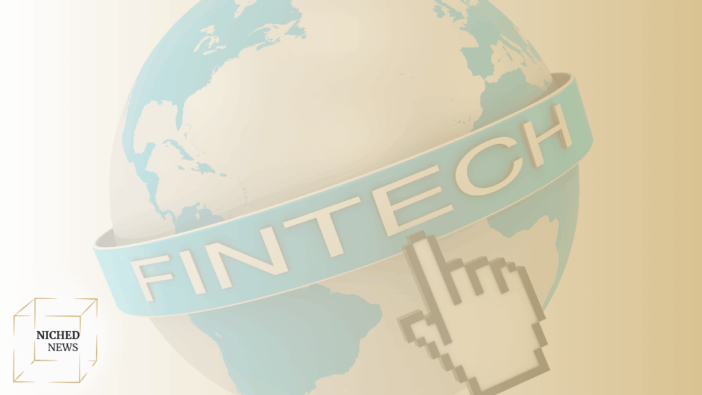 Fintech globe with digital cursor pointer